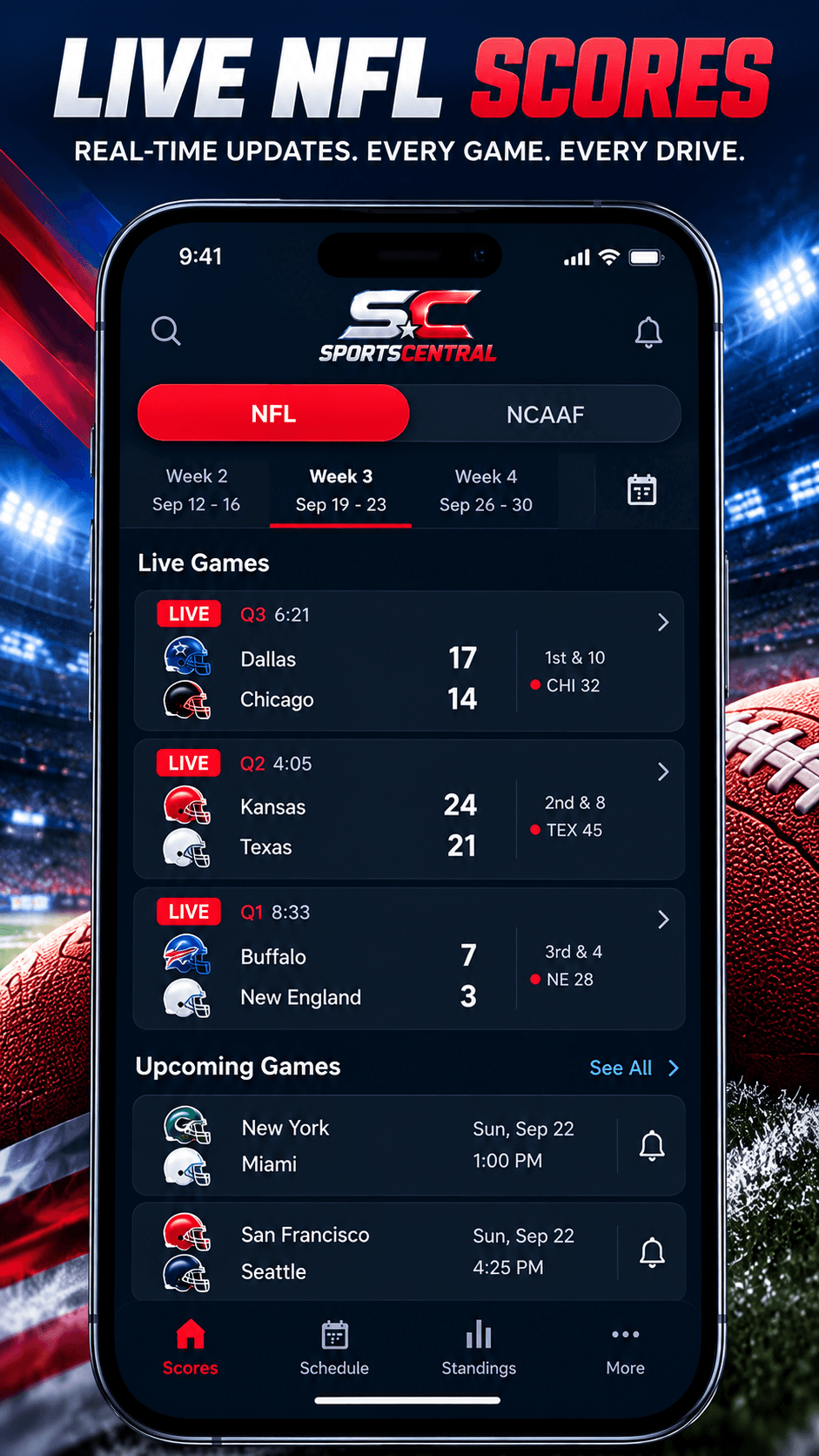 Sports Central Live Scores screenshot 2